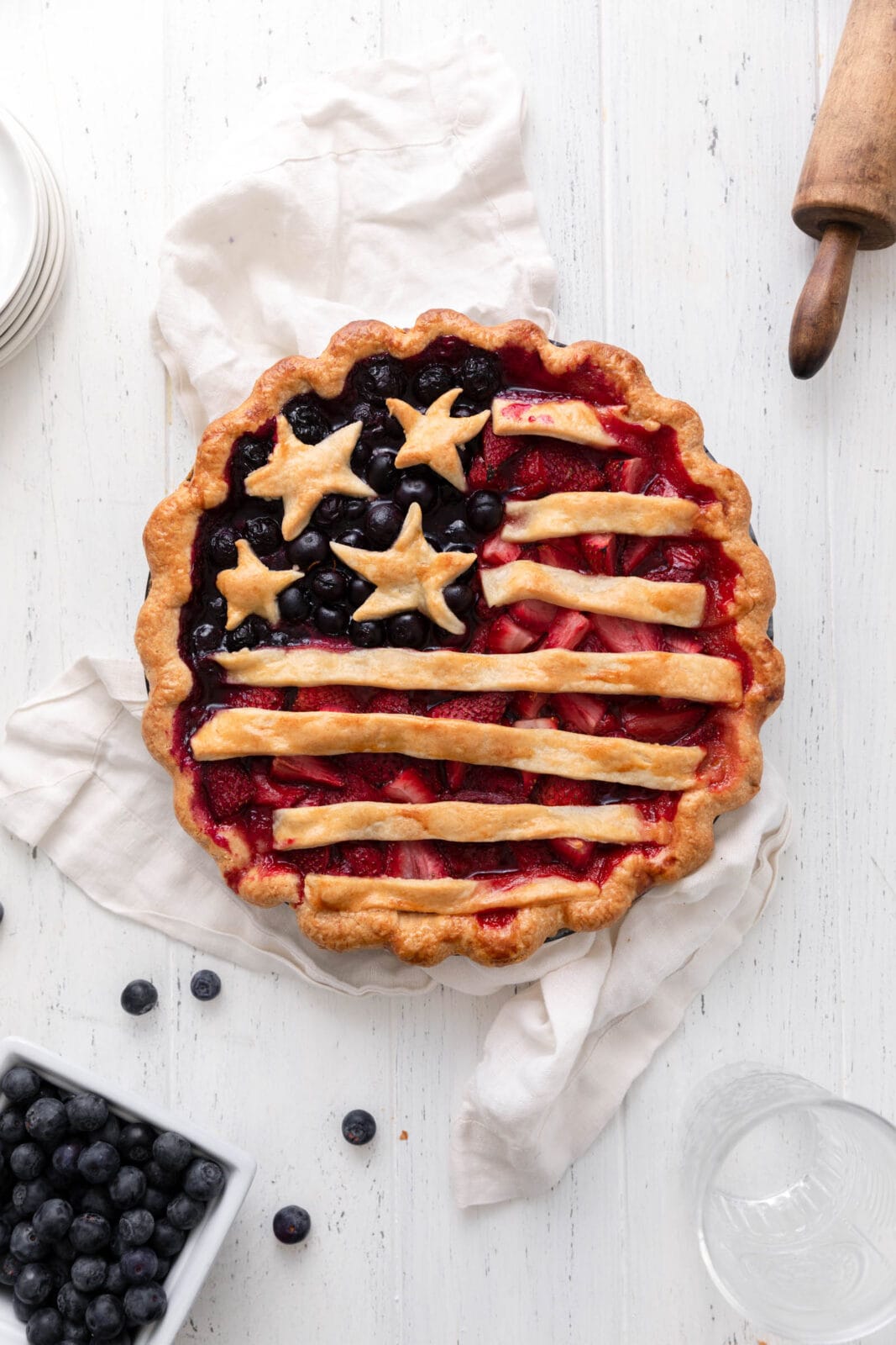american flag pie