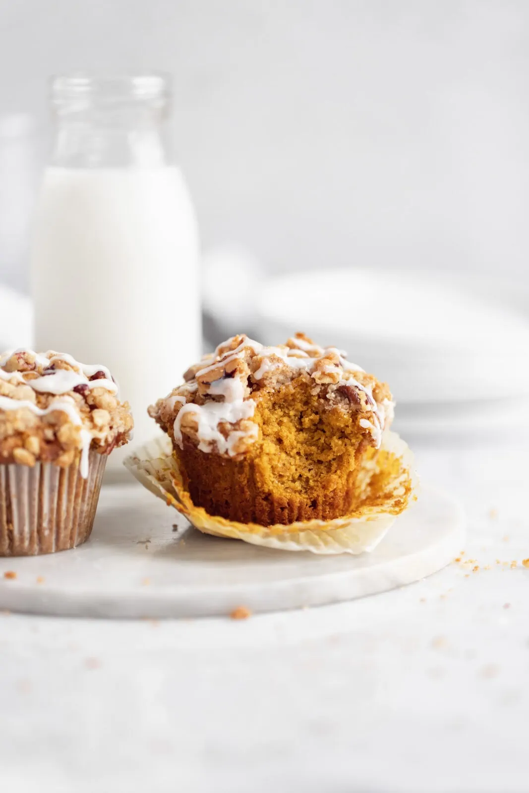 pumpkin muffins with streusel top
