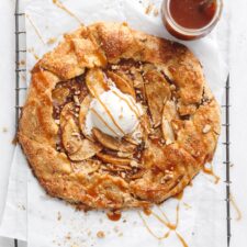 Salted Caramel Apple Galette