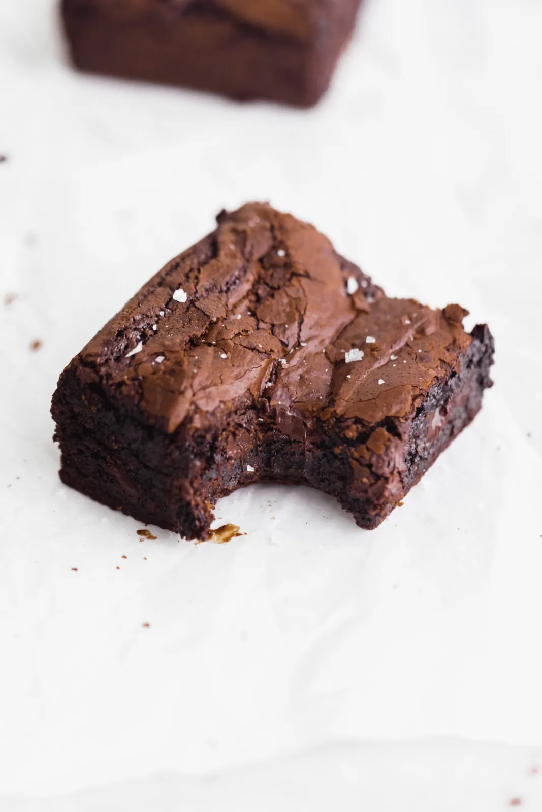 brown butter brownie with a bite