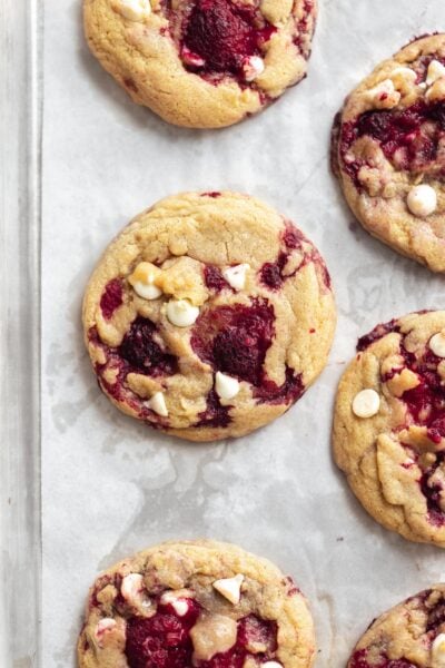 White Chocolate Raspberry Cookies - Broma Bakery