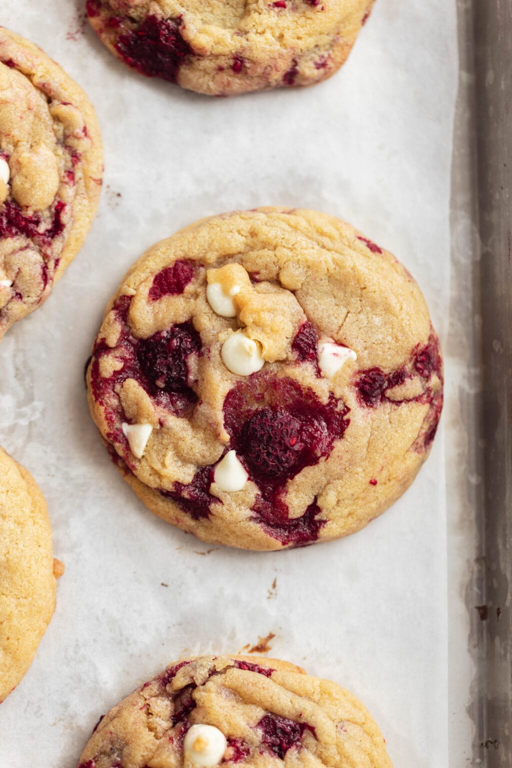 White Chocolate Raspberry Cookies - Broma Bakery
