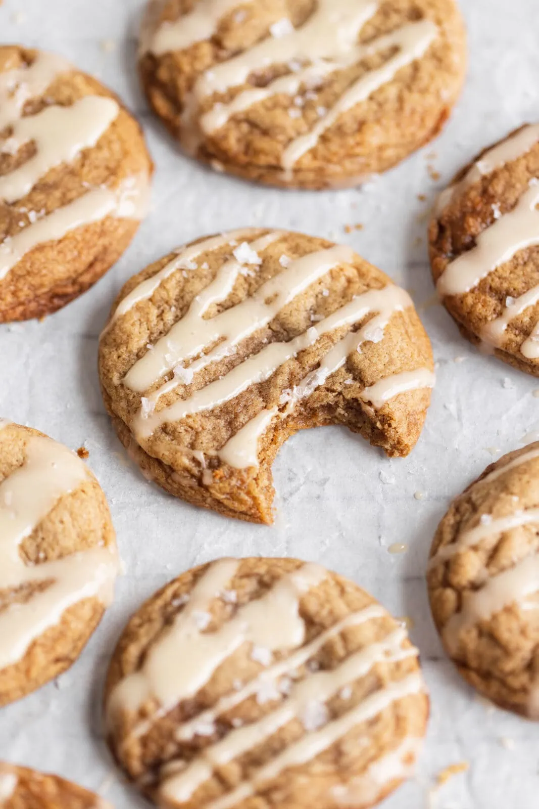 soft and chewy maple chai cookies
