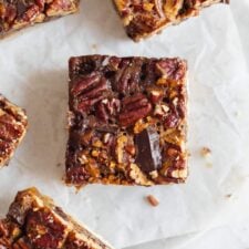 Bourbon Chocolate Pecan Pie Bars