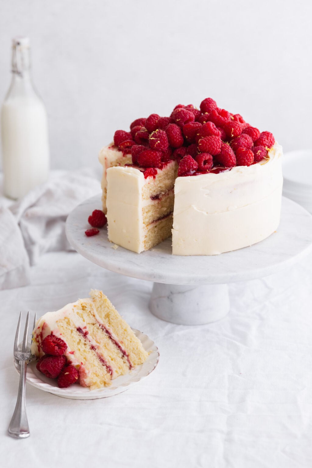 Raspberry Lemon Cake - Broma Bakery