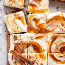 Spice Cake with Caramel Cream Cheese Frosting