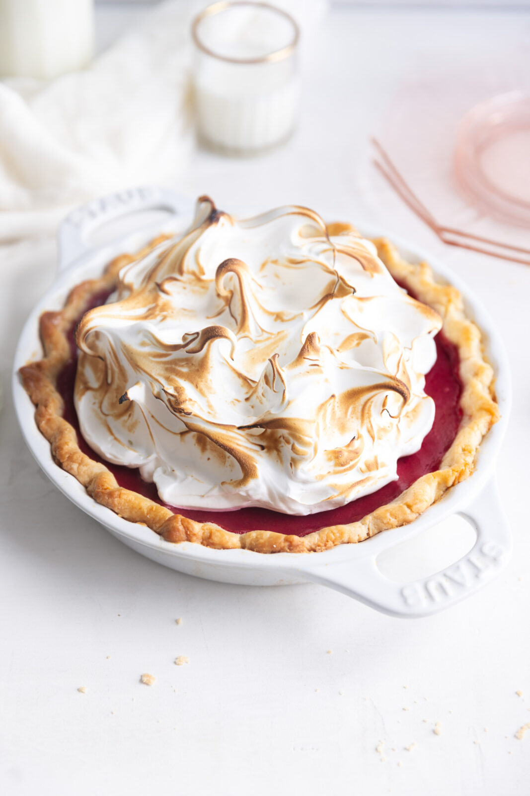 cranberry meringue pie