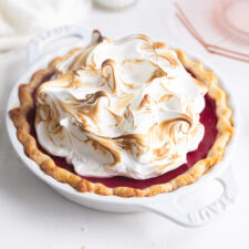 Cranberry Meringue Pie