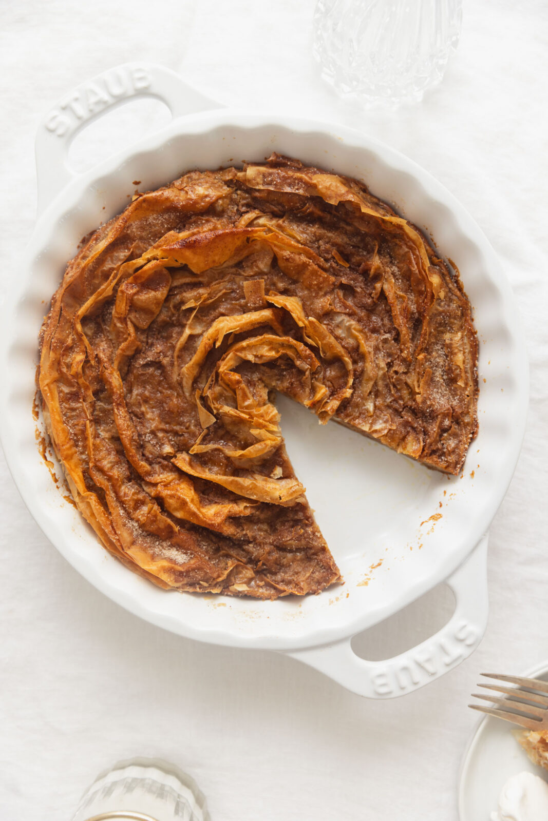 pumpkin ruffled milk pie