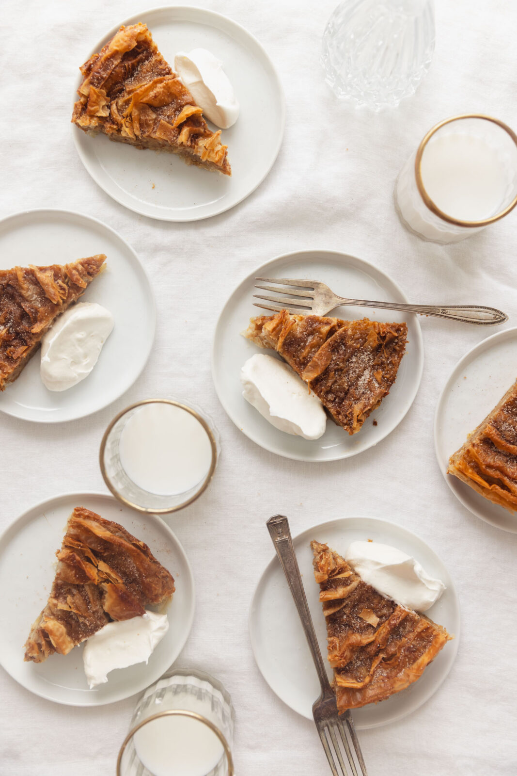 pumpkin spice ruffled milk pie