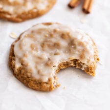 Gingerbread Iced Oatmeal Cookies