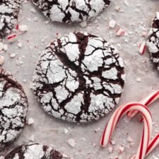 Peppermint Crinkle Cookies