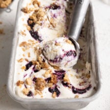 Mixed Berry Crisp Ice Cream (No Churn!)