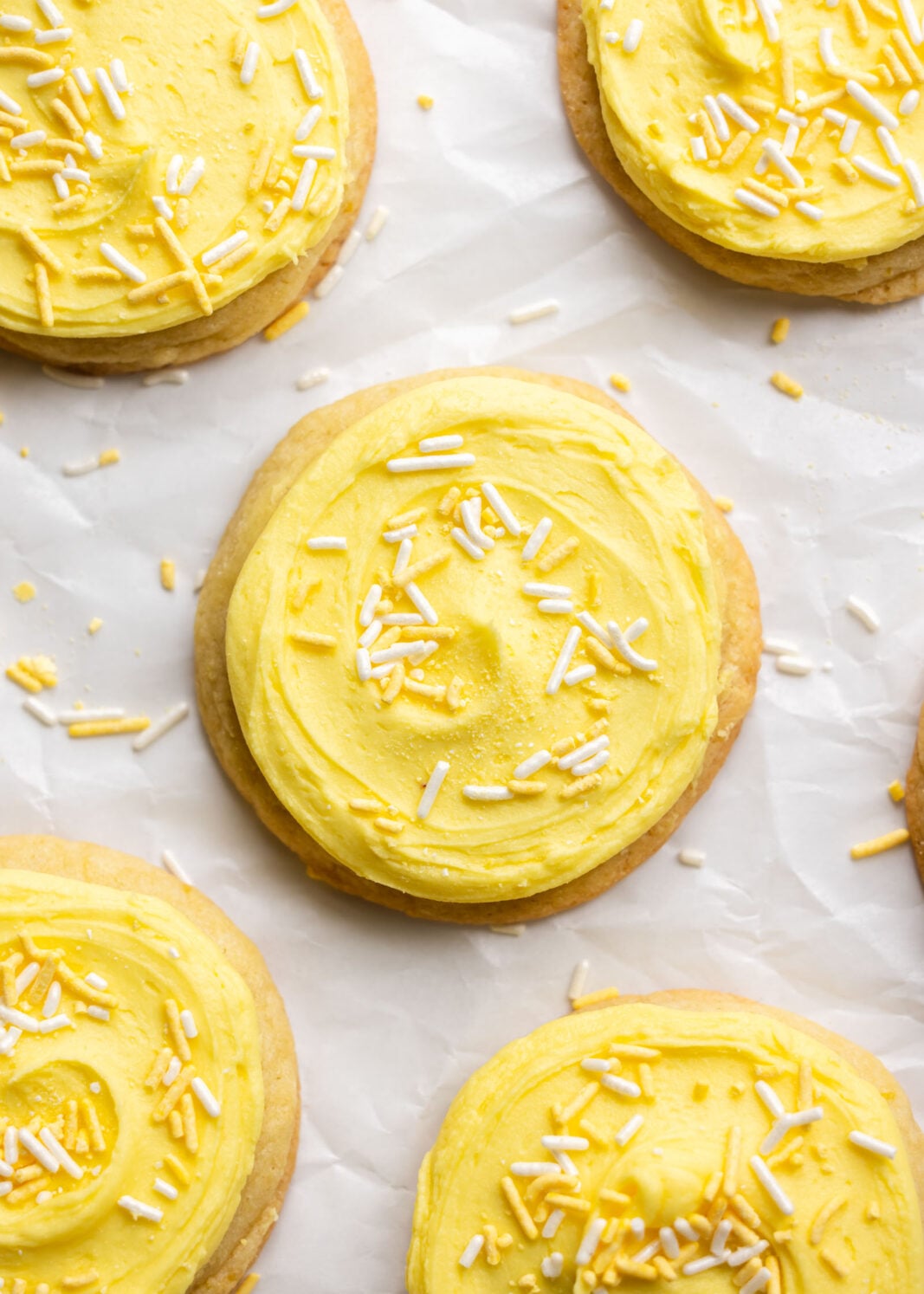 frosted lemon sugar cookies