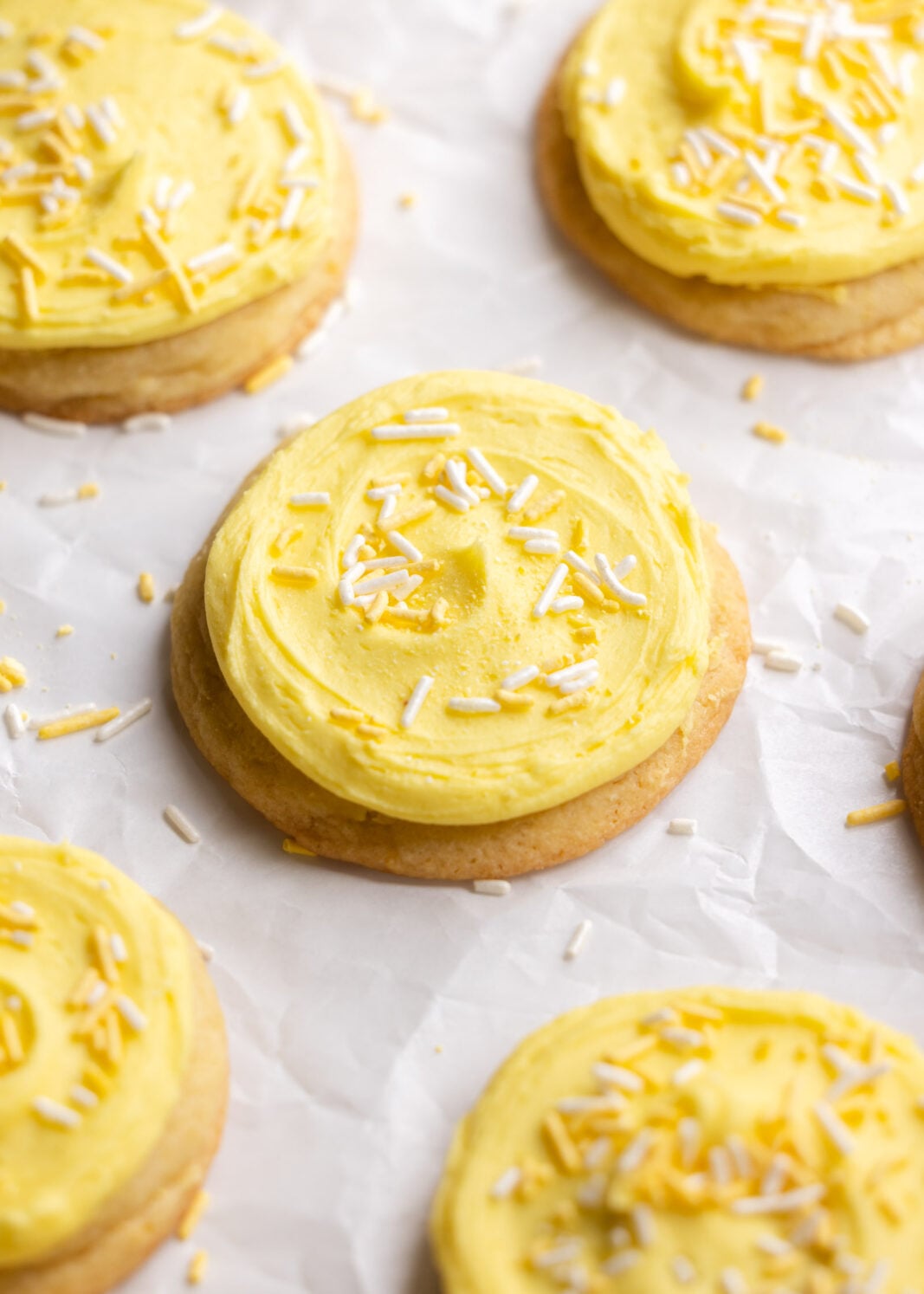 frosted lemon sugar cookies