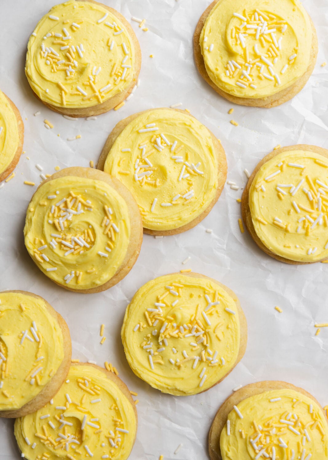 frosted lemon sugar cookies