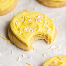 Frosted Lemon Sugar Cookies