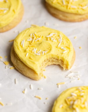 Frosted Lemon Sugar Cookies