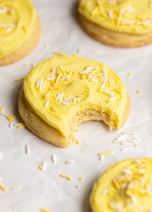Frosted Lemon Sugar Cookies