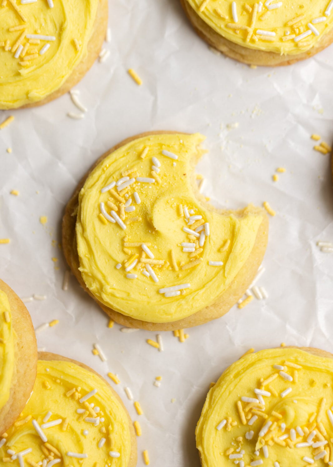 frosted lemon sugar cookies