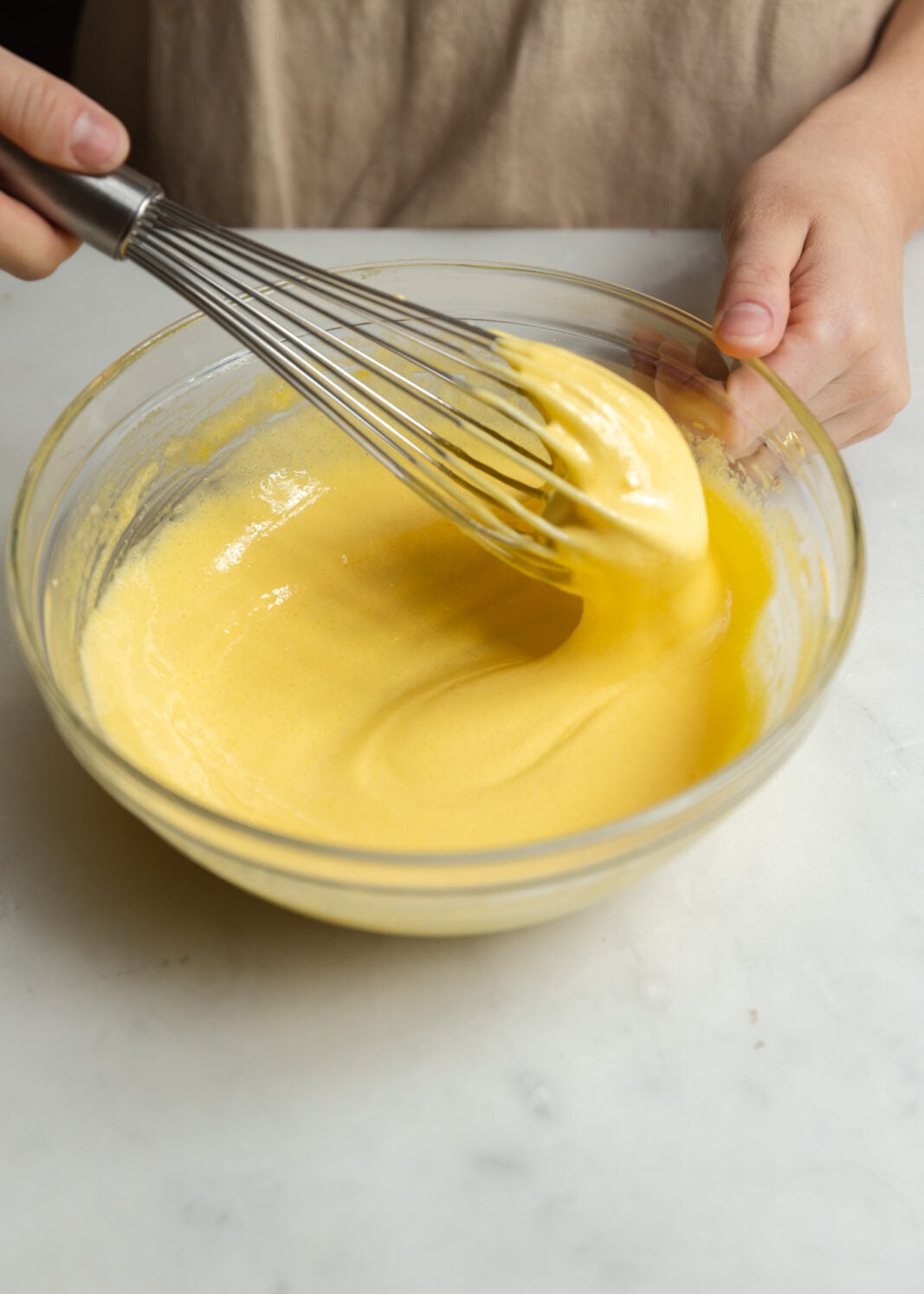 whisk until pale in color