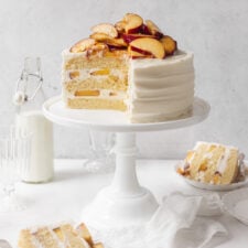 Peaches and Cream Chantilly Cake