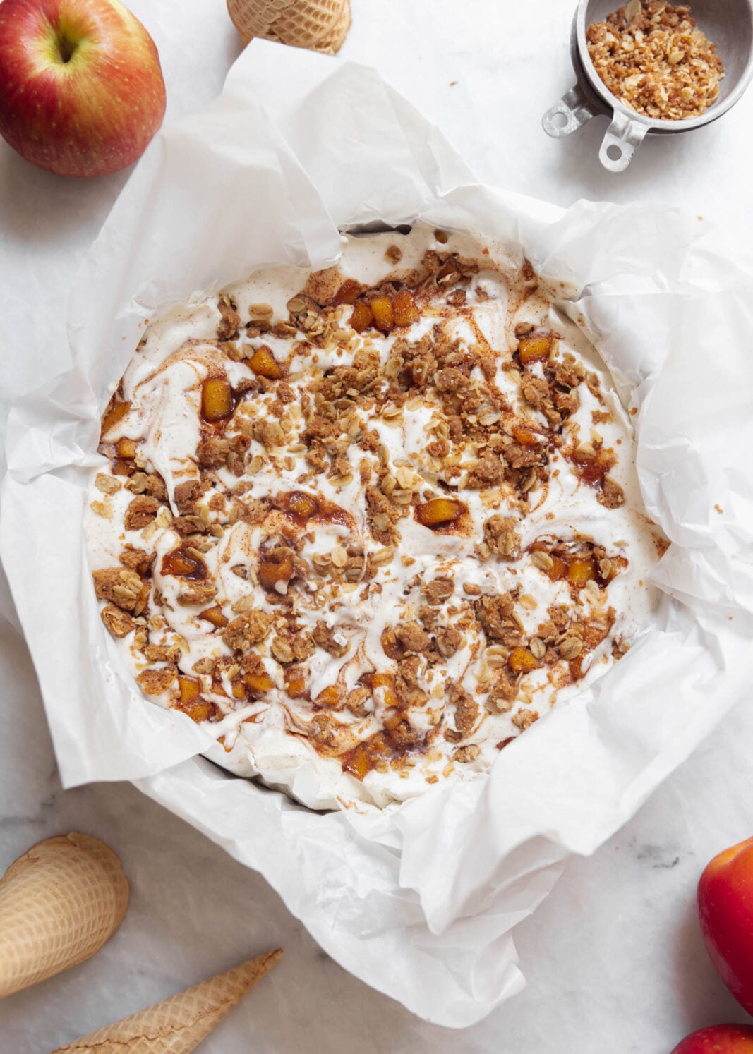 apple crisp ice cream