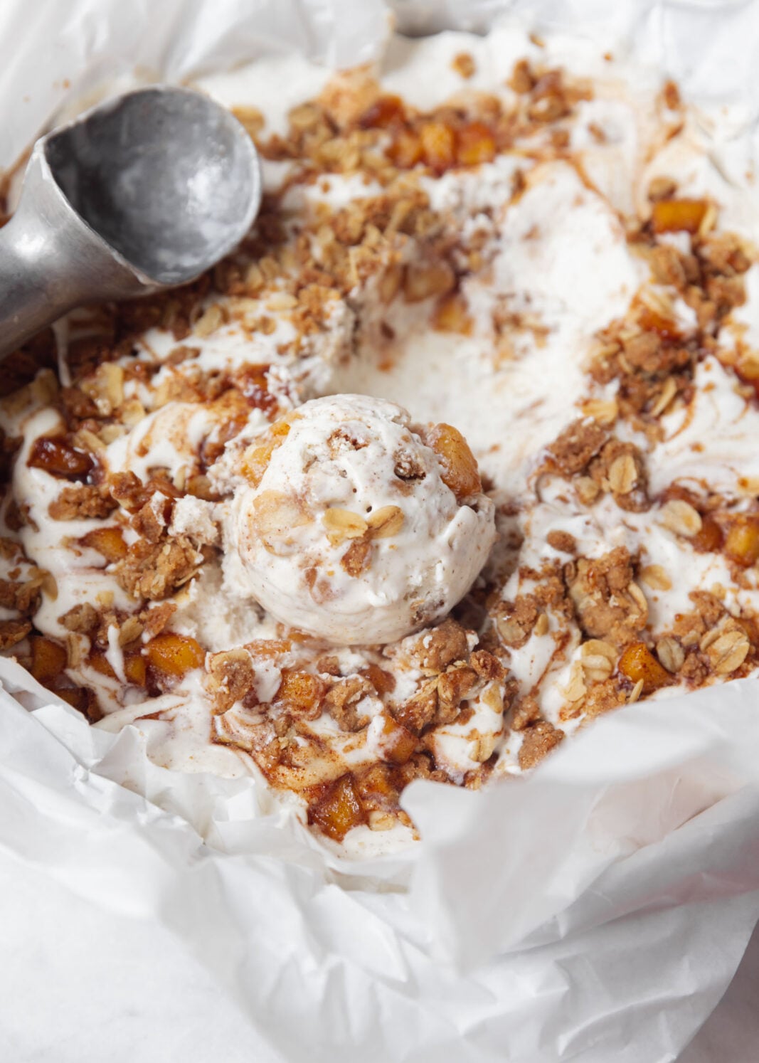 apple crisp ice cream