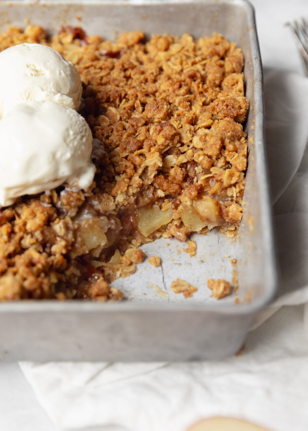double crumble apple crisp