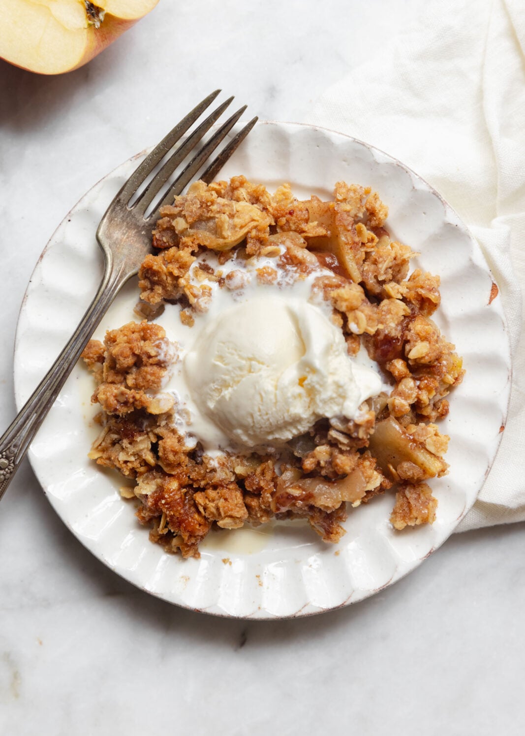 double crumble apple crisp