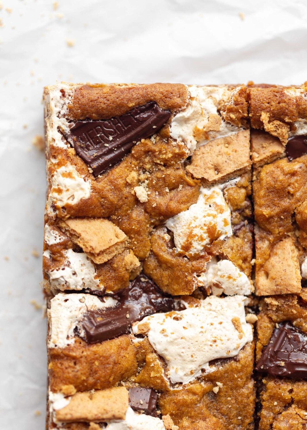 pumpkin s'mores blondies