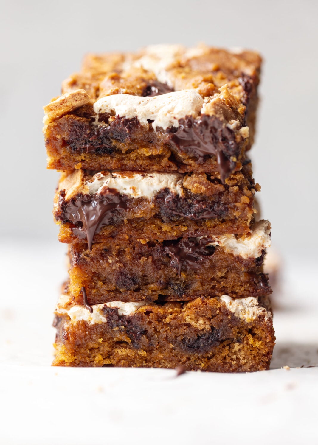 pumpkin s'mores blondies