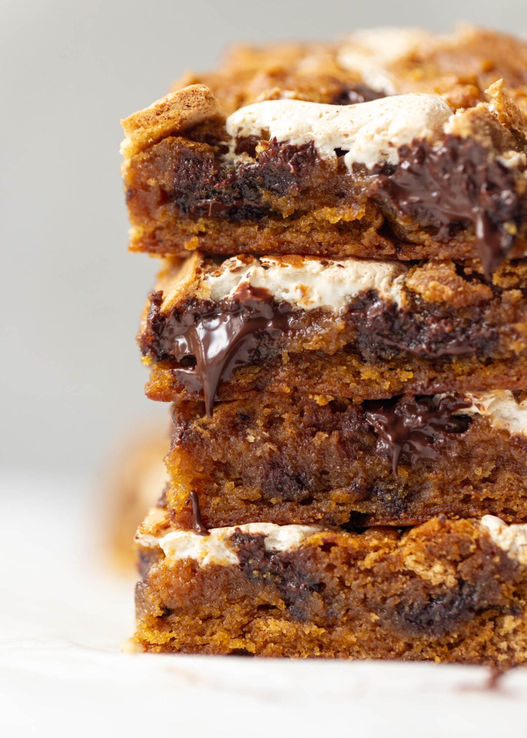 pumpkin s'mores blondies