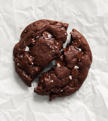 single serve double chocolate chip cookie
